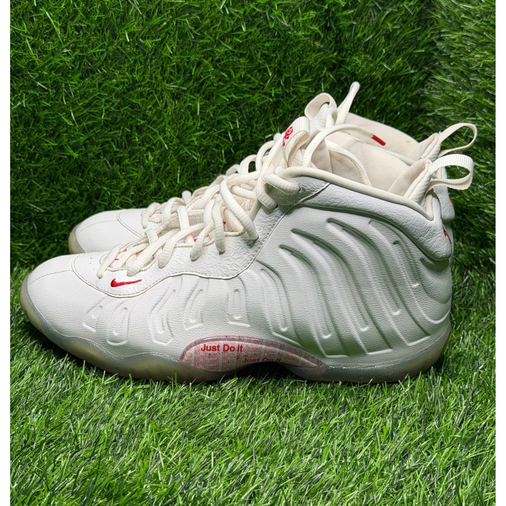Nike Little Posite One GS Just Do It White Red Rose CN5268-100 Mens 6.5Y